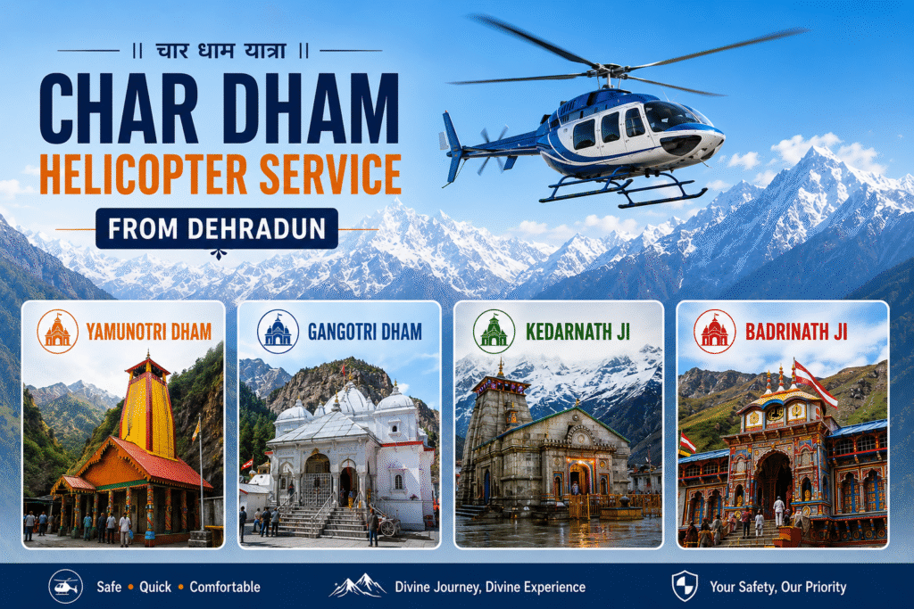 Char Dham Helicopter Service from Dehradun​